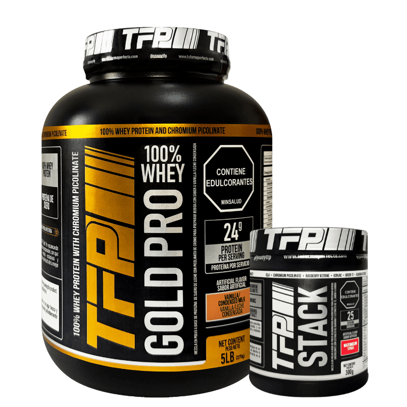 Combo TFP Gold Pro 5 Lbs y TFP Stack 300 Gramos